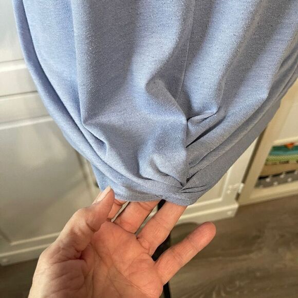 Luxology Short Sleeved, Scooped Neck Tie Waist Blouse, Size XL‎ - Picture 3 of 8